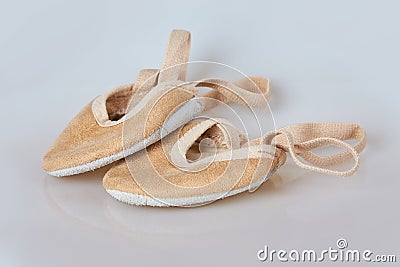 Rhythmic Gymnastics toe shoes isolated, Stock Photo