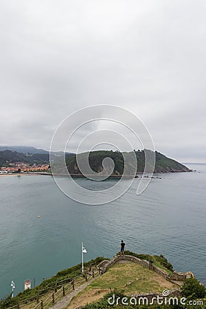 Ribadesella, a beautiful town in the cost of Asturias Stock Photo