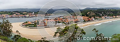 Ribadesella, a beautiful town in the cost of Asturias Stock Photo