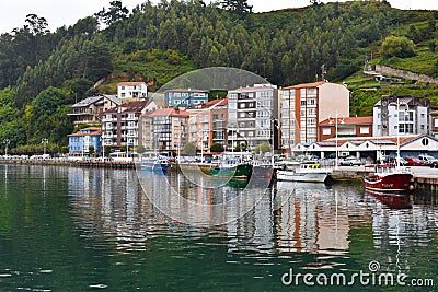 Ribadesella landscape, Spain Editorial Stock Photo