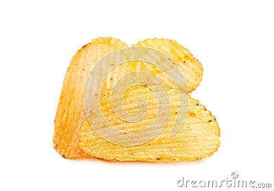 Ribbed potatoes snack Stock Photo