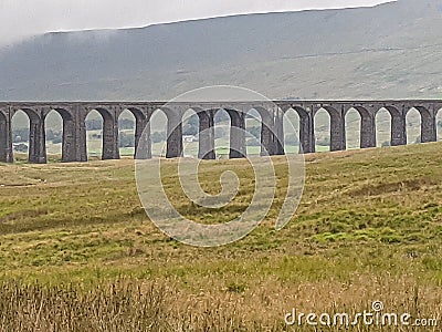 Ribblehead or Batty Moss viaduct, North Yorkshire Stock Photo