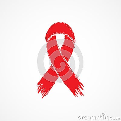 Ribbon aids symbol Vector Illustration