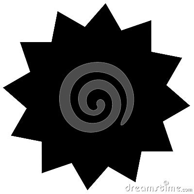 Ribbon also called Banners or Shapes with a casting shadow with a with angular, triangular shape on the edge in black Stock Photo