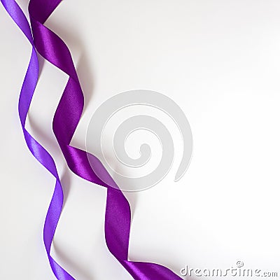 Ribbon, background, curle, white, ultraviolet, violet, helix, handiework, needlework Stock Photo