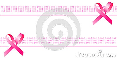Ribbon background, wallpaper, pink banner Vector Illustration