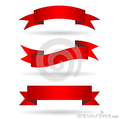 Ribbon banners Vector Illustration