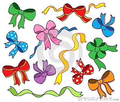 Ribbon collection Vector Illustration