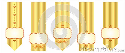 Ribbon emblem Vector Illustration