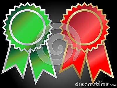 Ribbon emblem vector Vector Illustration