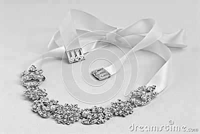 Ribbon Necklace and Belt Stock Photo