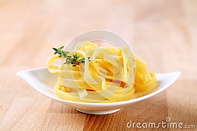 Ribbon pasta Stock Photo