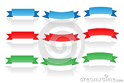 Ribbon Set Stock Photo