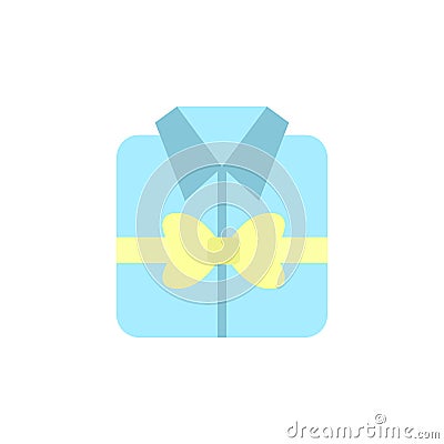 Ribbon, shit icon. Simple color elements of present icons for ui and ux, website or mobile application Stock Photo