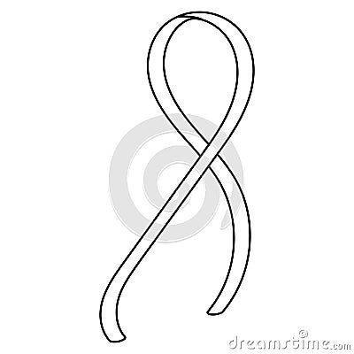 Ribbon template, ribbon symbol solidarity understanding people who need attention Vector Illustration