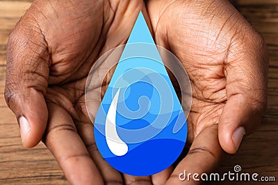 Save Fresh Water. Environment Energy Conservation Stock Photo