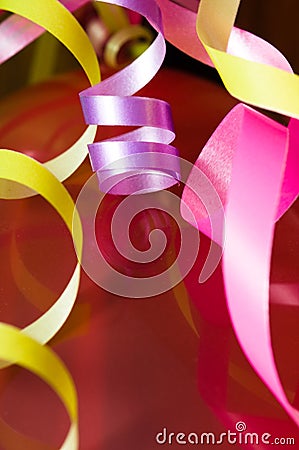 Ribbons of an abstract background. Stock Photo