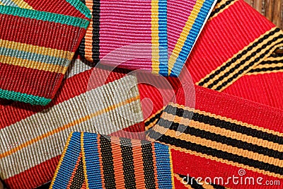 Ribbons texture macro background for web site or mobile devices Stock Photo