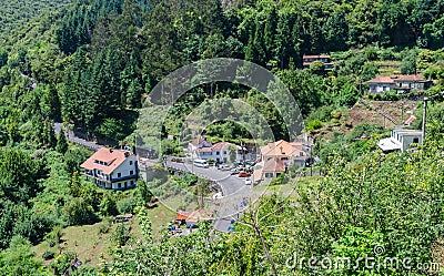 Ribeiro Frio View from the hill Stock Photo