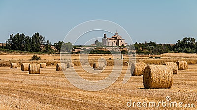 Ribera del Duero landscape Stock Photo