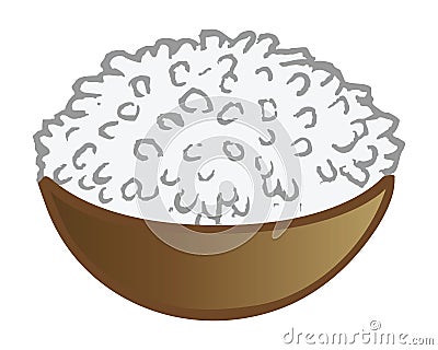 Rice bowl Vector Illustration