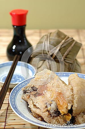 Rice dumplings Stock Photo