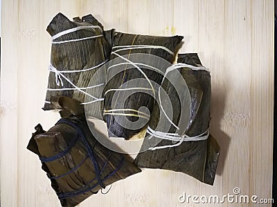 Rice dumplings zongzi Stock Photo