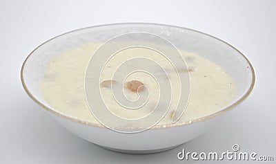 Rice Kheer or Firni or Chawal ki Khir is a pudding subcontinent, made by boiling milk ,sugar and Rice Stock Photo