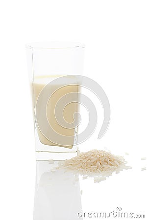 Rice milk. Stock Photo