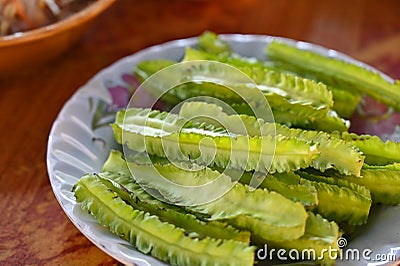 Winged bean, local vegetable, Thailand Stock Photo