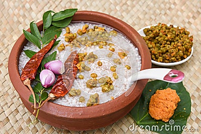 Rice porridge, Kanji, Kerala South Indian Sri lankan food Stock Photo