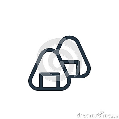 rice vector icon isolated on white background. Outline, thin line rice icon for website design and mobile, app development. Thin Vector Illustration