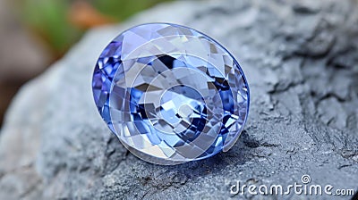 Rich Blue Dimond Reflection With Black Background Stock Photo