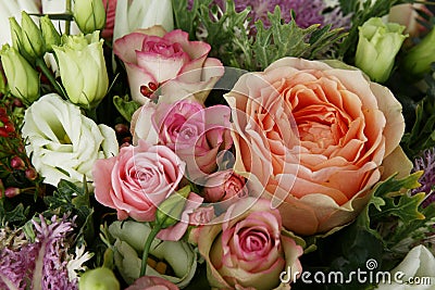 Rich bouquet of chic flowers Stock Photo