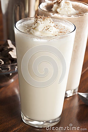 Rich and Creamy Milkshake Stock Photo