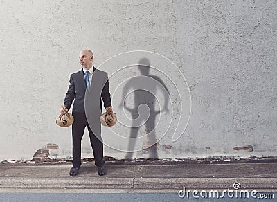 Rich and poor Stock Photo