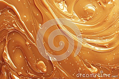 Rich toffee backdrop swirls with caramel, irresistibly sweet temptation Stock Photo