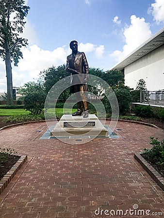 Richard Theodore Greener Monument Outside the Cooper Library Editorial Stock Photo