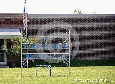 Richland Masonic Lodge, Millington, TN Editorial Stock Photo