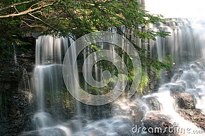 Ricketts Glen State Park Waterfall Stock Photo