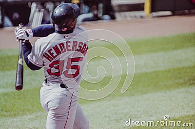Rickey Henderson, Boston Red Sox Editorial Stock Photo