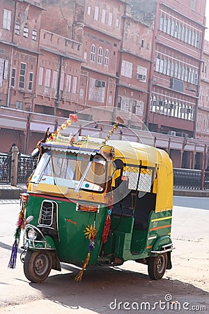 Rickshaw Stock Photo