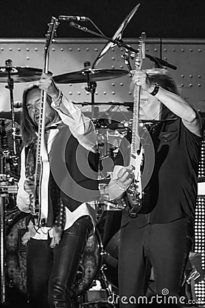 Ricky Phillips & James Young of STYX performing at California Concert Editorial Stock Photo