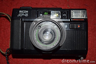 RICOH AF-5 camera Editorial Stock Photo