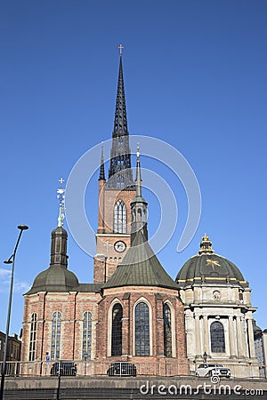 Riddarholmskyrkan Church; Riddarholmen Island; Stockholm Stock Photo