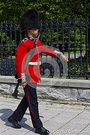 Rideau Hall Ceremonial guard Editorial Stock Photo