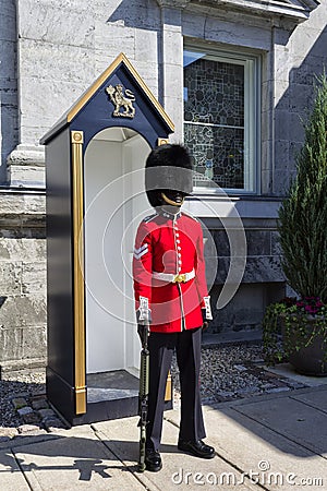Rideau Hall guard Ottawa Editorial Stock Photo