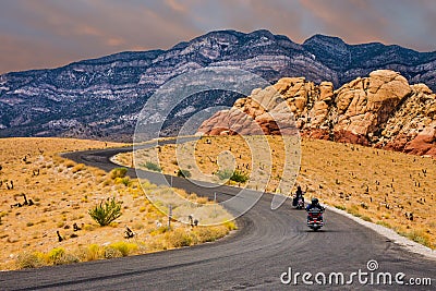 Riders Through the Desert Editorial Stock Photo