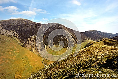 The ridgeline of Sail and Crag Hill Stock Photo