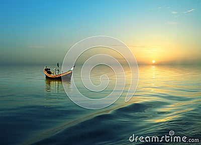 Riding boat Stock Photo